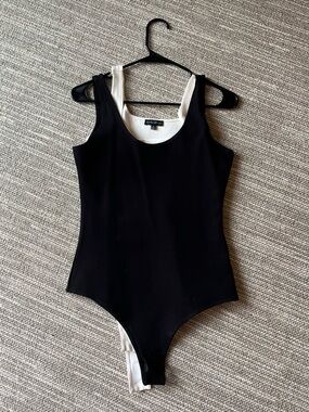 Black & White Tank Bodysuit